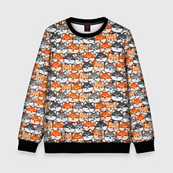 Свитшот детский Dog pattern, цвет: 3D-черный