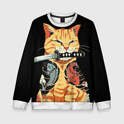 Детский свитшот Yakuza tattoo cat