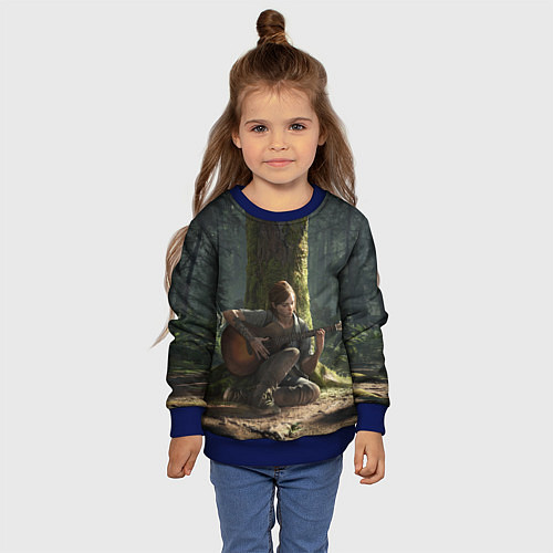 Детский свитшот Элли с гитарой / 3D-Синий – фото 4