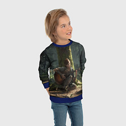 Свитшот детский Элли с гитарой, цвет: 3D-синий — фото 2