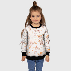 Свитшот детский Пляжный паттерн, цвет: 3D-черный — фото 2