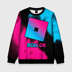 Детский свитшот Roblox - neon gradient