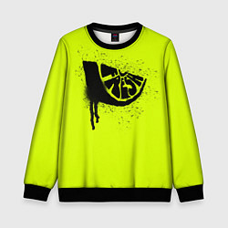Свитшот детский Fresh lime, цвет: 3D-черный