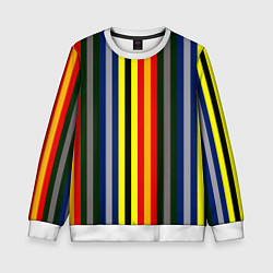 Свитшот детский Полосы школа чародейства и волшебства, цвет: 3D-белый