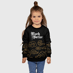 Свитшот детский Black Butler anime clouds, цвет: 3D-черный — фото 2