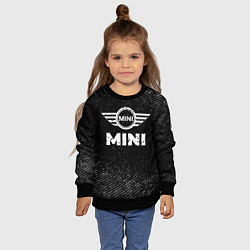Свитшот детский Mini с потертостями на темном фоне, цвет: 3D-черный — фото 2