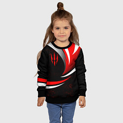 Свитшот детский Ведьмак - спортивная униформа, цвет: 3D-черный — фото 2