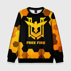 Детский свитшот Free Fire - gold gradient