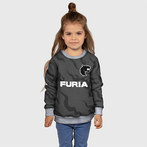 Детский свитшот Форма Furia / 3D-Меланж – фото 4