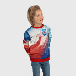 Свитшот детский Герб РФ, цвет: 3D-красный — фото 2