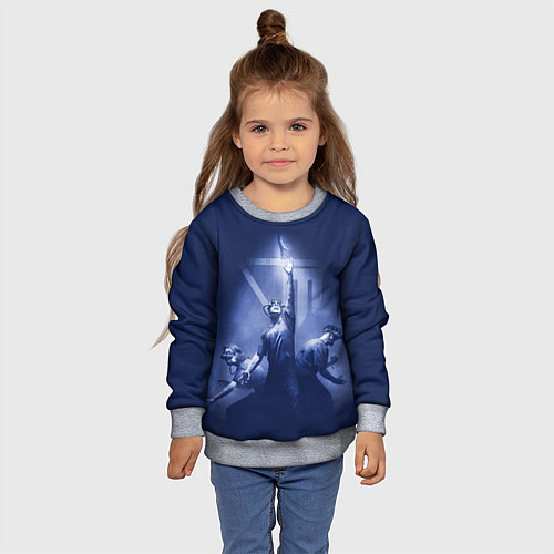 Детский свитшот The Outlast Trials игра / 3D-Меланж – фото 4