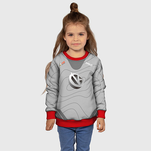 Детский свитшот Форма Vici Gaming / 3D-Красный – фото 4