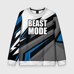 Детский свитшот Beast mode - blue sport