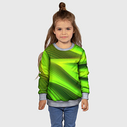 Свитшот детский Светлый зеленый абстрактный фон, цвет: 3D-меланж — фото 2