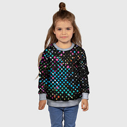 Свитшот детский Яркие брызги, цвет: 3D-меланж — фото 2