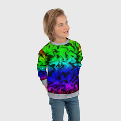Свитшот детский Камуфляж спектр, цвет: 3D-меланж — фото 2