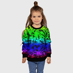 Свитшот детский Камуфляж спектр, цвет: 3D-черный — фото 2