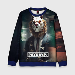 Свитшот детский Payday 3 lion, цвет: 3D-синий