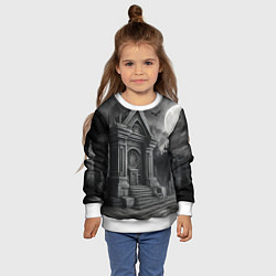 Свитшот детский Лунный склеп, цвет: 3D-белый — фото 2