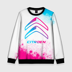 Детский свитшот Citroen neon gradient style