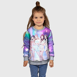 Свитшот детский Blackpink girl style, цвет: 3D-меланж — фото 2