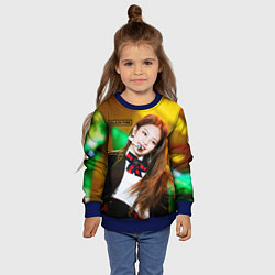 Свитшот детский Blackpink Jennie Kim, цвет: 3D-синий — фото 2