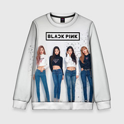 Свитшот детский Blackpink kpopk, цвет: 3D-белый