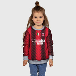 Свитшот детский Златан Ибрагимович Милан форма 2324 домашняя, цвет: 3D-меланж — фото 2