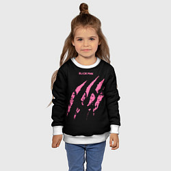 Свитшот детский Blackpink Tearing with claws, цвет: 3D-белый — фото 2