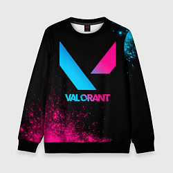 Детский свитшот Valorant - neon gradient