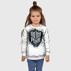 Свитшот детский Frostpunk, цвет: 3D-белый — фото 2