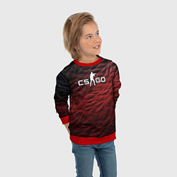 Свитшот детский CS GO dark red, цвет: 3D-красный — фото 2
