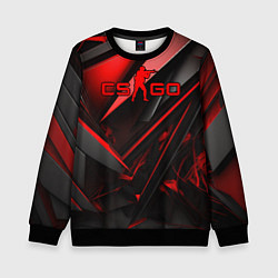 Свитшот детский CS GO black red, цвет: 3D-черный