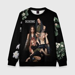 Детский свитшот Blackpink flowers