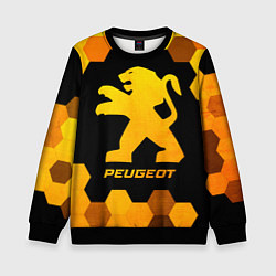 Детский свитшот Peugeot - gold gradient