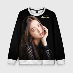 Свитшот детский Blackpink Cute Jisoo Kim, цвет: 3D-белый