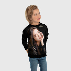 Свитшот детский Blackpink Cute Jisoo Kim, цвет: 3D-черный — фото 2
