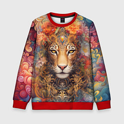 Детский свитшот Леопард в тропиках