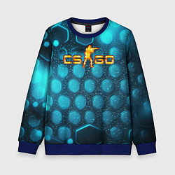 Детский свитшот CS GO blue neon