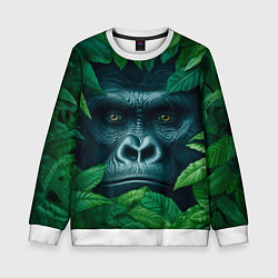 Детский свитшот Горилла в кустах