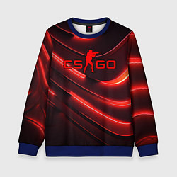 Детский свитшот CS GO red neon