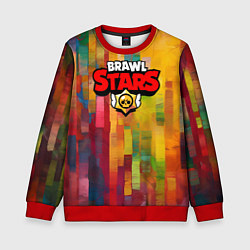 Свитшот детский Brawl Stars Logo Color, цвет: 3D-красный
