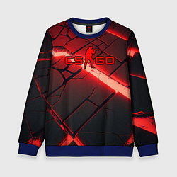 Свитшот детский CS GO red neon, цвет: 3D-синий