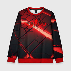 Детский свитшот CS GO red neon