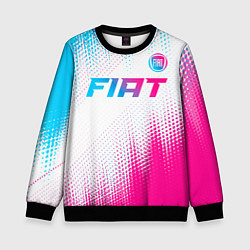 Детский свитшот Fiat neon gradient style: символ сверху