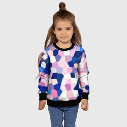Свитшот детский Мозаика абстракция, цвет: 3D-черный — фото 2