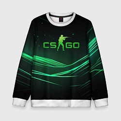 Детский свитшот CS GO green logo