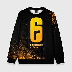 Детский свитшот Rainbow Six - gold gradient