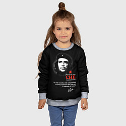 Свитшот детский Che Guevara автограф, цвет: 3D-меланж — фото 2