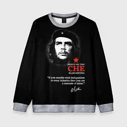 Свитшот детский Che Guevara автограф, цвет: 3D-меланж